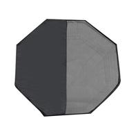 SOLUSTRE Pet Playpen Cover Protector Black Oxford Cloth Hexagon Mesh Sun-proof Easy to Remove Outdoor Dog Kennel Cover for Car Travel and Beach Play