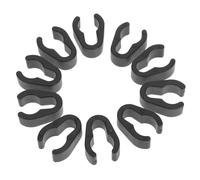 SOLUSTRE Plastic Mic Cable Clamps 10Pcs Simple Design 2.70X2.00X1.10Cm Cable Organizer Clips and Pole Mounting in Concert Hall and Keyboard Stands