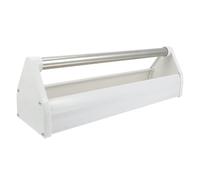 SOLUSTRE Plastic Pigeon Feeding Trough 40cm White Bird Food Container for Pigeons, Ducks and Chickens Anti-drop Design Suitable for Cage Feeding