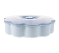 SOLUSTRE Plastic Snack Box with 5-slots Compartment Areas Design, Wear Resistant Divided Candy Box for Classifying Fruits and Nuts, for Sharing with Guests and Parties