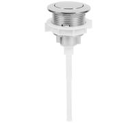 SOLUSTRE Plastic Toilet Flush Button Replacement for Toilet Water Tank Single Round Abs Push Button Smooth Surface and Easy to Replace Anti-Aging Feature