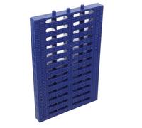 SOLUSTRE Plastic Trench Drain Grate Surface Drain Mesh 20x30.5x2.4cm Blue, Cut to Fit Trench Sizes, Easy Clean, for Bathrooms and Wet Environments