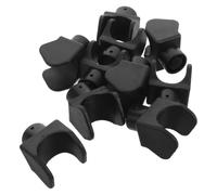 SOLUSTRE Plastic U-Shaped Footrest Slider Replacement Rail Guide Block 10pcs Detachable Leg Rest Support with Enhanced Stability for Wheelchair and Transport Chair for Indoor and Outdoor