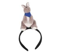 SOLUSTRE Plush Kangaroo Stuffed Animal Headband Cute Cartoon Hairbands for Zoo Photo Props Cosplay Party Accessories Australian Inspired Gray Headgear