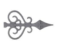 SOLUSTRE Pointed Iron Fence Post Cap Rust Resistance and Weldable Features for Garden DIY Use European Style Decorative Fence Finial Accessory