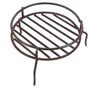 SOLUSTRE Portable Brown Camping Pot Holder Iron Fire Pit Grill Double-layer with Strong Support and Easy to Carry Design, for Travel and Survival the Wild, Outdoor