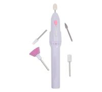 SOLUSTRE Portable Electric Nail Polish Machine with Low Noise and Slight Vibration Mini Manicure Pen Plastic and Metal Material , Without Battery , for Nail Art and Polishing for Women