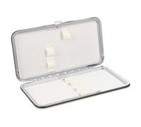 SOLUSTRE Portable Eyelash Tweezers Storage Bag White Cosmetic Organizer Travel Makeup Tool Holder Practical for Women and Eyelash Extension Accessories