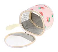 SOLUSTRE Portable Hamster Carrier Bag for Small Pets like Guinea Pig and Rat, Lightweight Canvas Travel Handbag with Plush and Pp Cotton Material, for Walk in The Park Or Outdoor Travel