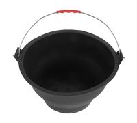 SOLUSTRE Portable Handle Cement Bucket Small Construction Site Storage Tub Lightweight Multipurpose Mixing and Trash Bin Thickened Rubber Material Farmhouse Planter Decoration Compatible