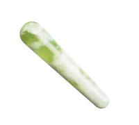 SOLUSTRE Portable Jade Massage Roller Stick for Foot and Body with Smooth Mellow Surface, Effective Massage Tool in Retro Traditional Shape, for Use While Watching Tv Or Listening to Music