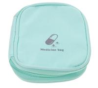 SOLUSTRE Portable Small Medicine Pouch with Zipper Household Travel Nursing Case for Outdoor Emergency and Daily Pill Storage