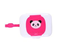 SOLUSTRE Portable Wet Tissue Box for Baby Infant with Lightweight Pp Plastic Material, Pink Baby Wipes Case Can be Hung the Stroller or Diaper Bag for Outdoor Use