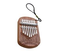 SOLUSTRE Portable Wooden Kalimba Thumb Piano Lightweight Small Instrument for Beginners Family Outdoor Camping Relaxation