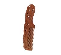 SOLUSTRE Premium Mens Styling Comb with Massage Function for Improving Blood Circulation, Sturdy Plastic Material, Brown Hair Comb Suitable for Everyday Hairdressing and Scalp Care