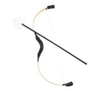 SOLUSTRE Primitive Tribal Bow Arrow Set Costume Prop for Halloween Party Supplies and Role Play Stage Performances Unique Funny Cosplay Accessory for Carnival Events