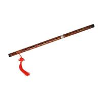SOLUSTRE Professional Bamboo Dizi Flute Key Traditional Chinese Instrument for Beginner Practicing with Melodious Tone Lightweight Portable Design