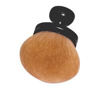 SOLUSTRE Professional Multifunctional Powder Brush for Women Soft Large Blush Makeup Tool for All Skin Types Plastic and Faux Construction Elegant Black Design Travel Cosmetic Kit Accessory