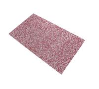 SOLUSTRE Professional Rhinestone Nail Art Mat with Ergonomic Hand Rest Cushion Bling Resin Finish Table Pad for Manicure Jewelry Display Wedding Decorations Pink Elegant Salon Accessory