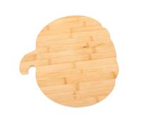 SOLUSTRE Pumpkin Shaped Bamboo Cutting Board for Halloween Natural Grain Wood Plate for Cheese Meat Vegetables Easy Clean Lunch Tray for Thanksgiving Fall Party Serving