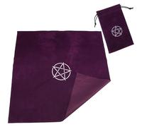 SOLUSTRE Purple Tarot Tablecloth for Tarot Game Prop Featuring Comfortable Touch and Delicate Divination Pattern Creative Astrology Divination Desk Cloth