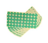 SOLUSTRE Qc Inspection Labels for Quality Control, Warehouse Inventory 15 Sheets Labels Round Green Adhesive Stickers, 15 Sheets, Tamper Proof One Time Use Electronics and Sensitive Items