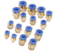 SOLUSTRE Quick Connect Air Hose Fitting for Air Compressor Sturdy Abs and Copper Material with Time-Saving Installation Straight Coupling Hose Connector for Industrial Use