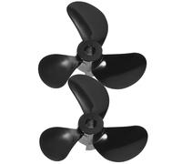 SOLUSTRE Rc Boat Plastic Propeller Three Blade Black PC Part
