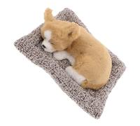 SOLUSTRE Realistic Dog Car Ornament Car Dashboard Decoration Dog Stuffed Animal Toy for Auto