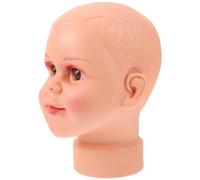 SOLUSTRE Realistic Mannequin Head Kids Hair Hat Display Safe Material Sturdy Design
