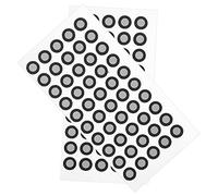 SOLUSTRE Reflective Film Black Pet Material and Reverse Engineering Reference Marker Points 2 Sheets Easy to Use Scanner Positioning Targets with 100 High Reflectivity for 3d Scanning