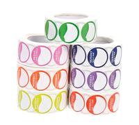 SOLUSTRE Removable Day of The Week Labels Paper Material 7 Rolls Self-Adhesive Week Stickers for Inventory Management Suitable for Boutiques and Restaurant Use for Food and Packaging