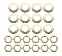 SOLUSTRE Replacement Clock Mechanism Quartz Clock Repairing Accessory with Golden Metal and Rubber Washers Nuts for DIY Assembly and Repair, Durability and Stable Characteristics