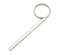 SOLUSTRE Replacement Trumpet Slide Finger Pull Ring Trumpet Accessory Easy to Install Small Lightweight Silver Cornet Slide Finger Ring for Instruments