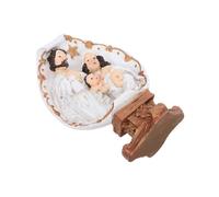 SOLUSTRE Resin Jesus Nativity Scene Statue with Baptism Design Authentic Biblical Christian Decor for Christmas Tabletop Thoughtful Religious Catholic Home Display