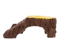 SOLUSTRE Resin Terrarium Turtle Platform Special Shape Simple Style Natural Ramp Creates Dark Atmosphere Hide Cave Decor for Reptile Habitat