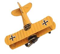 SOLUSTRE Retro Airplane Model Metal Plane Model 8.37x6.96x3.54in Metal Sturdy Not Easy to Fade Decorative Effects Vintage Style Desktop Plane for Decorating Bars and Cafes