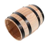 SOLUSTRE Retro Wooden Utensil Holder Compact Storage Bucket for Cutlery Silverware Vintage Carbonized Oak Organizer for Spoons Forks Chopsticks Space Saving Rustic Kitchen Countertop