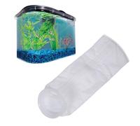 SOLUSTRE Reusable and Cleanable Fine Mesh Filter Bags Fish Tank Filter Socks Made of Sturdy Pp Material for Effective Waste and Dust Removal in Freshwater and Marine Aquariums