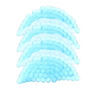 SOLUSTRE Reusable Gel Ice Packs with Portable PE Material Semi Round 4pcs for Neck Cold Compress Therapy After Strenuous Activity and Procedure