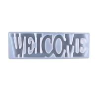 SOLUSTRE Reusable White Silicone Letter Mould for Handmade Decoration and Desk Decor Non-Stick Material Craft Tool for DIY Epoxy Resin Casting and Alphabet Sign Making