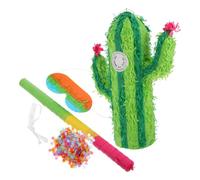 SOLUSTRE Reusable with Unique Pinata Candies with Set Cactus Paper Rod Birthday, Interactive Fun Creative Design Random Color for Party ’s Party Supplies