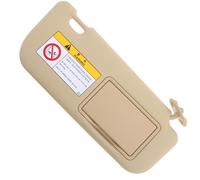 SOLUSTRE Right Passenger Sun Visor Sun Visor for Car Vehicle Front Windshield Easy Installation Built-in Makeup Mirror Beige Pvc Abs on The Go for Car Owners
