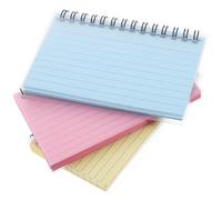 SOLUSTRE Rollbahn Notebook with Spiral Binding Rings Small Notepads 3pcs and Compact Design, Colourful Ruled Index Cards and Inspiration Recording, Paper Cards for Office Daily Work