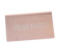 SOLUSTRE Rose Gold Stainless Steel Reserved Sign Table Cards for Wedding Seating Reservation Multipurpose Table Placards for Restaurants Cafes Bars Easy to Place and Move