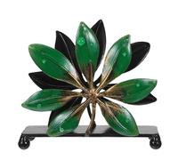 SOLUSTRE Rustic Napkin Holder: Vintage Leaf Napkin Holder Tabletop Farmhouse Tissue Dispenser Stand Paper Towel Storage Organizer for Dining Table Kitchen Counter