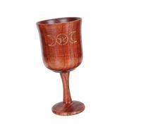 SOLUSTRE Sacrificial Utensil Decorative Holy Cup for Religious Ceremonies Natural Wood Altar Storage Cup for Family Sacrifice and Small Item Holding Sturdy Household Religious Prop