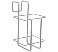 SOLUSTRE Safe Disposal Sharps Container Hanging Bracket Stainless Steel Sturdy Locking Wire Rack for Sharp Waste Management for Clinics, Hospitals and Home Spaces in Silver