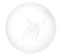 SOLUSTRE Sagittarius White Crystal Ball Desktop Decorative Ornament Gift