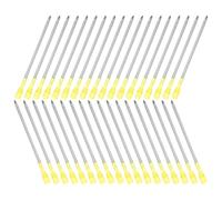 SOLUSTRE School Pen Refills Metal Ballpoint Writing Refill 50pcs Medium Point Practical Replacement Refills for Butterfly Pens Everyday Writing Tasks